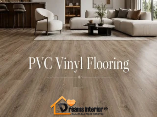 PVC vinyl flooring 1.3mm made in China available in Stock at Dreams Interior Islamabad